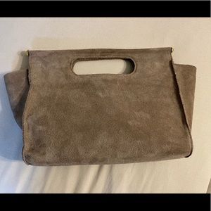 Clare V Petit Maude Maison Grey/Taupe Suede